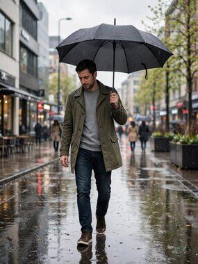 ShedRain Auto Open/Close Air Vent Compact Umbrella